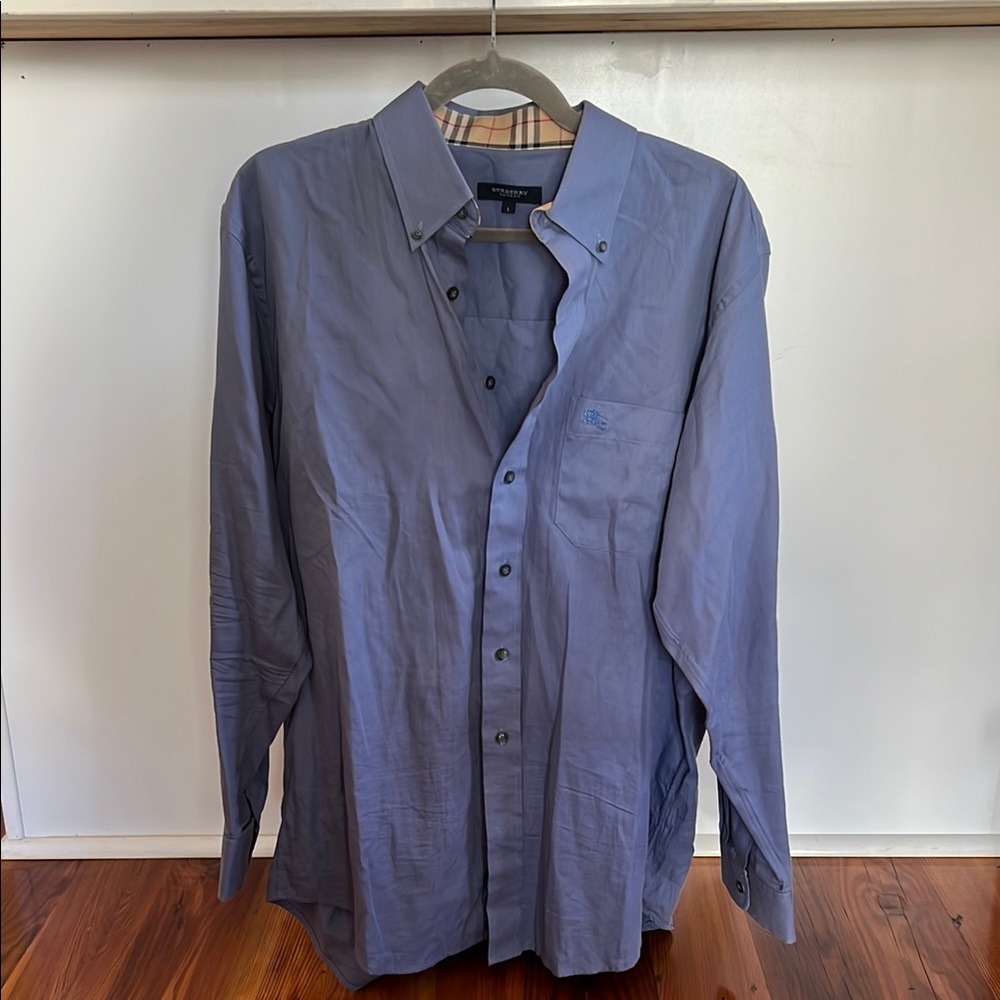 Burberry button down dress shirt size large